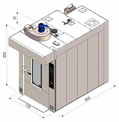 Ротационная печь ROTOR G PRO 60x80 L