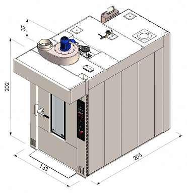 Ротационная печь ROTOR G PRO 60x80 L
