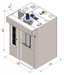 Ротационная печь ROTOR Slim FR G PRO 50x70