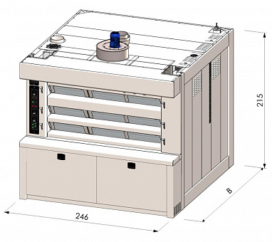Подовая печь F-DECK H 3-3D/13