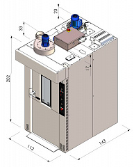 Ротационная печь ROTOR Slim PRO 50x70