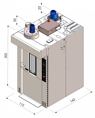Ротационная печь ROTOR Slim PRO 50x70