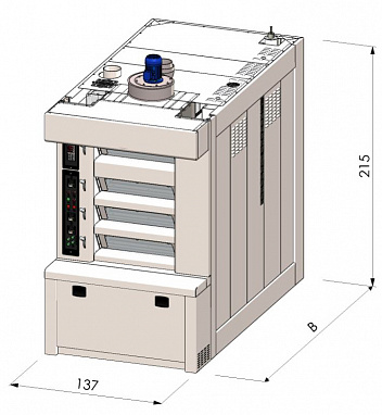 Подовая печь F-DECK H 1-4D/4,5